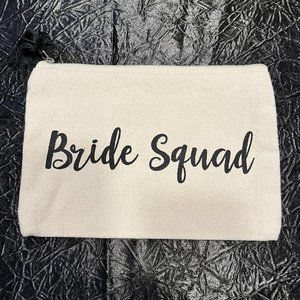 "Bride Squad" Clutch/Zipper Bag